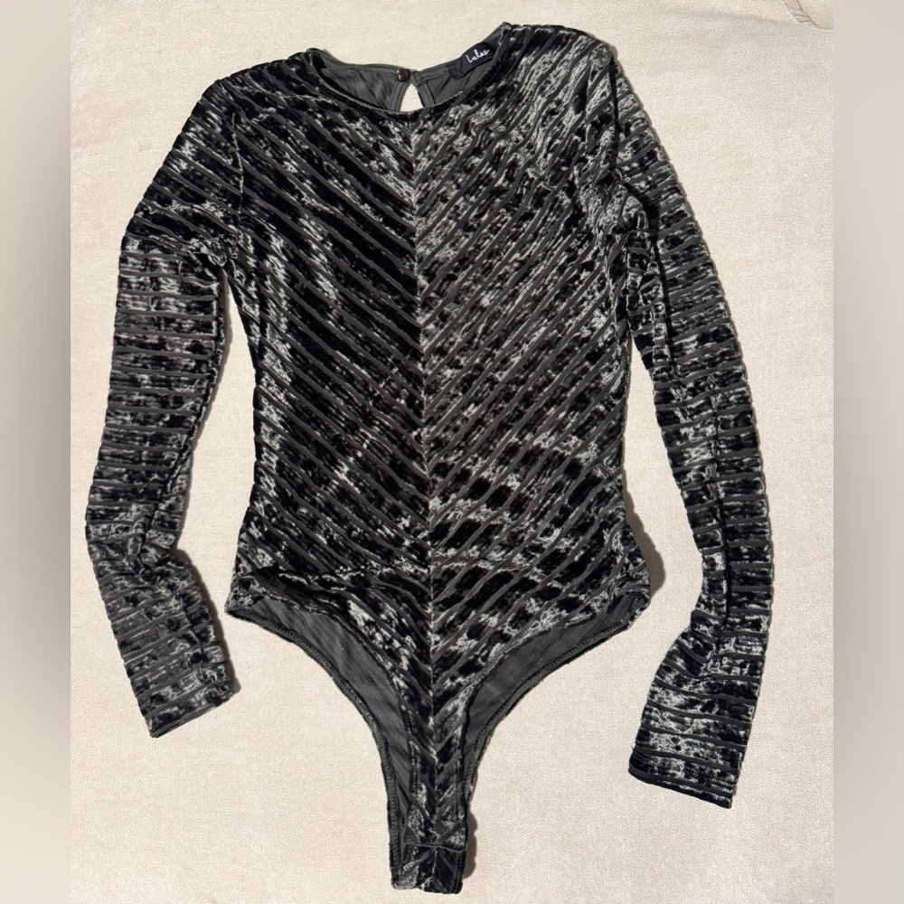 Lulu's Green Velvet Bodysuit